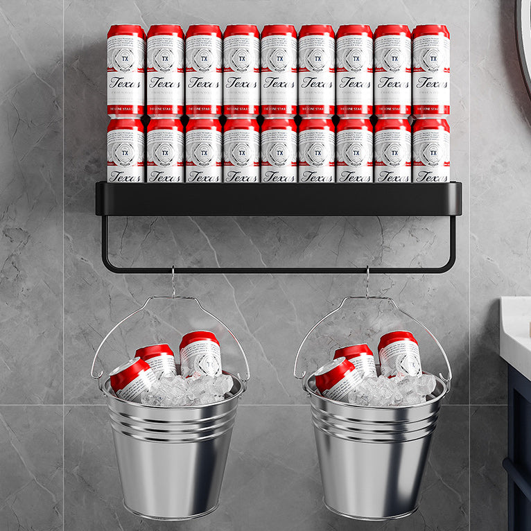 Zeitgenössisches Badezimmer Zubehör Hardware Set Aluminium Badezimmerregal