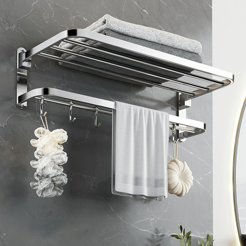 Polierter Chrom Moderner Badezimmer Zubehör Set aus Edelstahl mit Badregal/Handtuchhalter