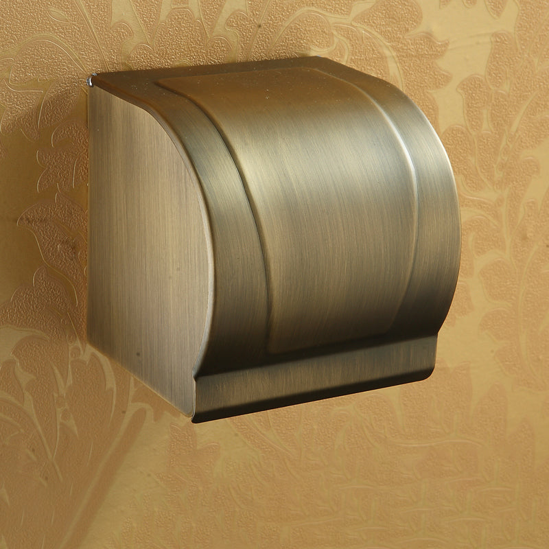 Gebrauchte Messing traditionelle Badezimmer Set mit Badregal/Papierhalter & Handtuchstange