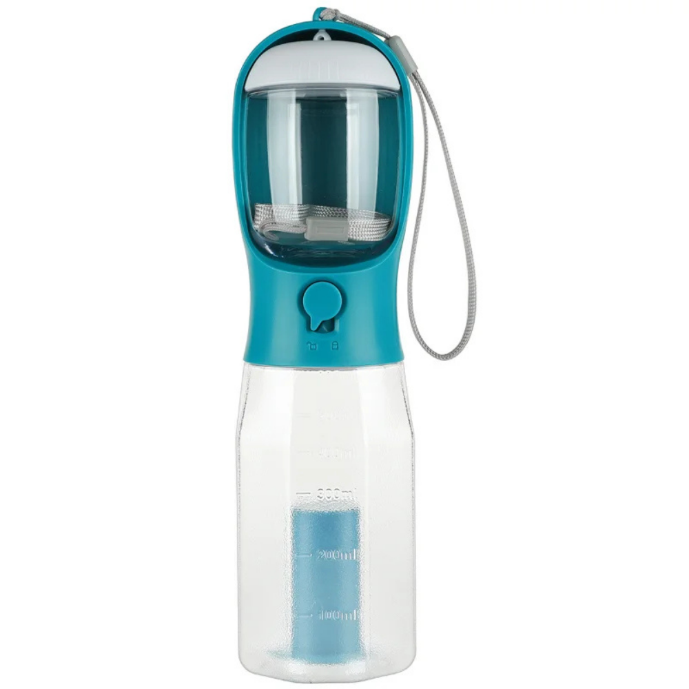 TrailBuddy™ – 3-in-1 Hunde-Trinkflasche mit Futterbox | Karnz