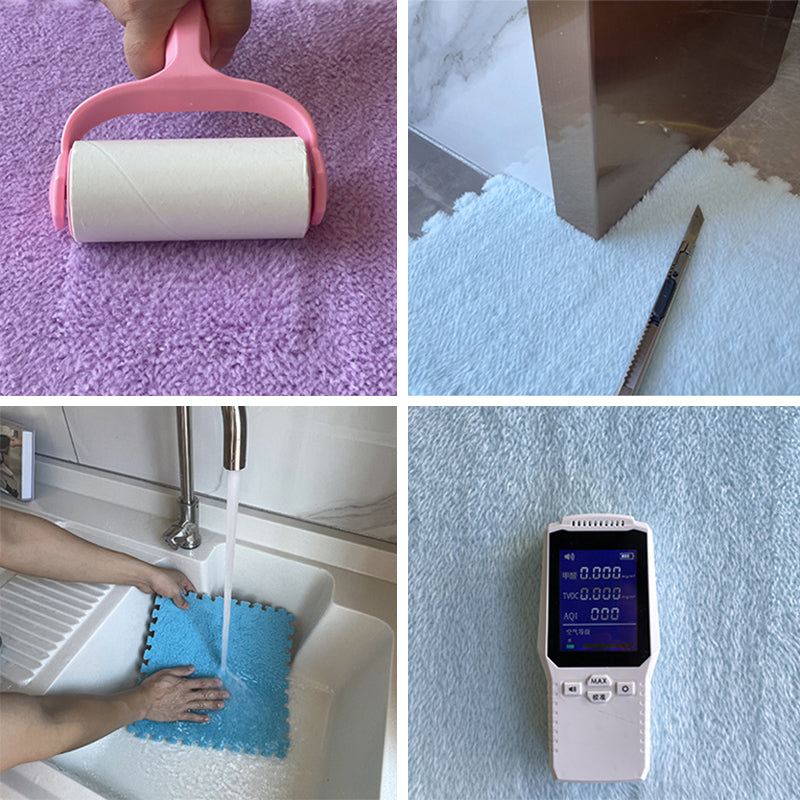 Mehrfarbige Level Loop Teppichfliesen Rutschfeste Verbundbodenfliesen für das Schlafzimmer