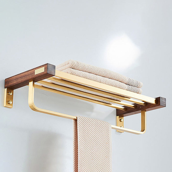 Modernes goldfarbenes Badezimmerzubehörset Badezimmerregal Papierhalter Badezimmerzubehörset