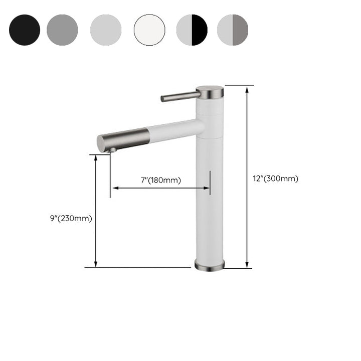 Moderner Beckenarmatur Edelstahl Einhebel Niedriger Auslauf Pull-Down Beckenarmatur