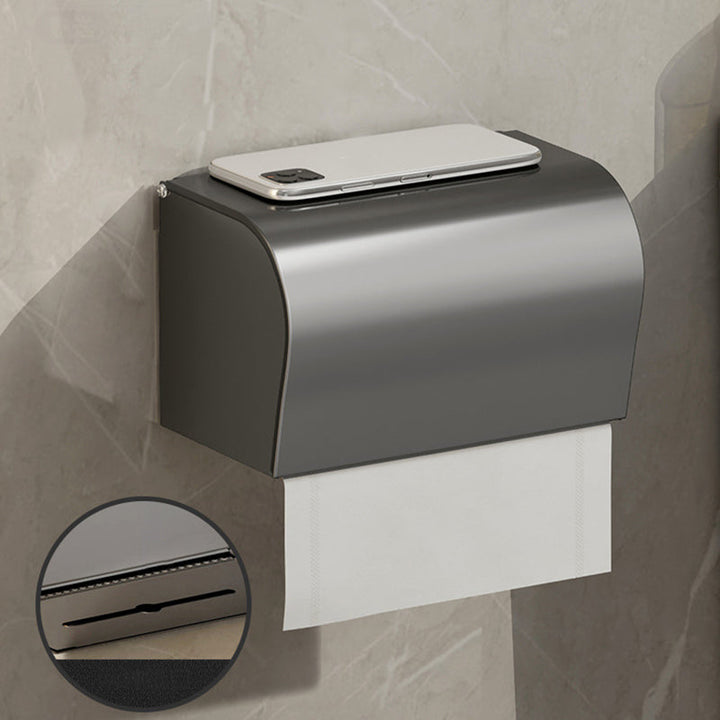 Zeitgemäßes Badezimmer Zubehör Set Graues Aluminium Badezimmer Zubehör Set