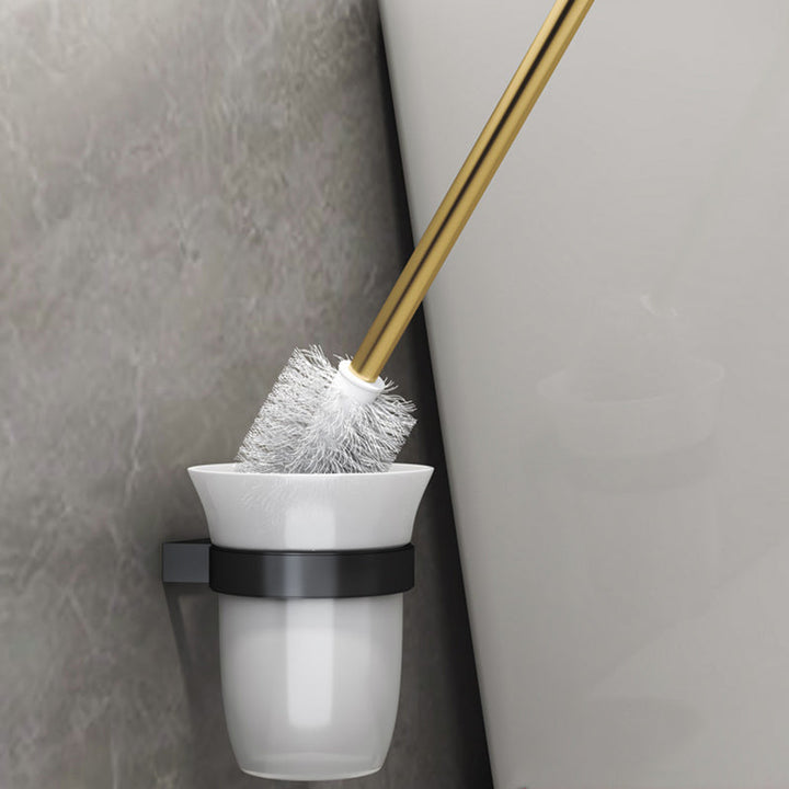 Schwarz & Messing Badezimmer Set Moderner Stil Badezimmeraccessoires Als Einzelstück Oder Im Set