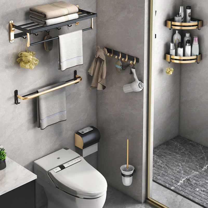 Schwarz & Messing Badezimmer Set Moderner Stil Badezimmeraccessoires Als Einzelstück Oder Im Set