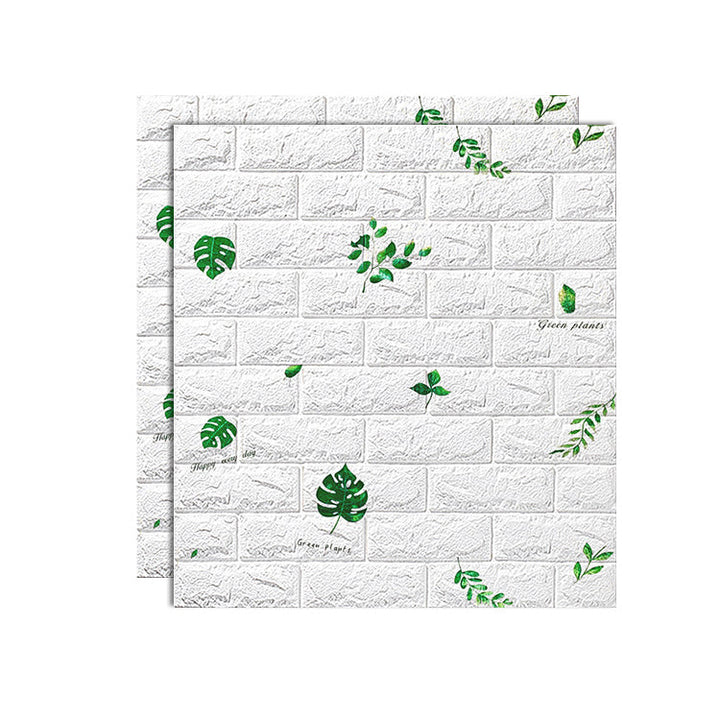 PVC Wandverkleidung Glatte Wand Innen 3D Wohnzimmerpaneele Set von 2
