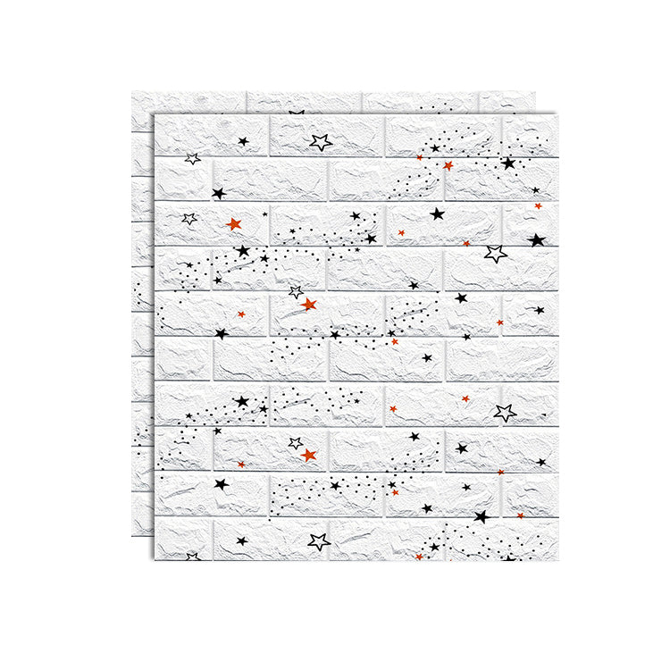 PVC Wandverkleidung Glatte Wand Innen 3D Wohnzimmerpaneele Set von 2
