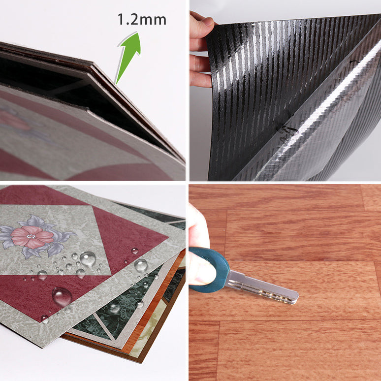 Selbstklebender PVC-Bodenbelag, matter Vinylboden in Steinoptik