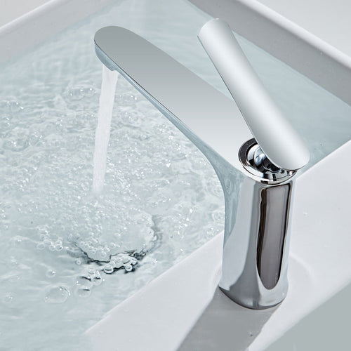 Luxus 1-Hand Waschbecken Badezimmer Wasserhahn Runder Messing Waschbecken Wasserhahn mit Wasser schlauch