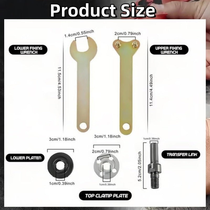 Bohr-zu-Schleifer-Adapter-Kit Karnz