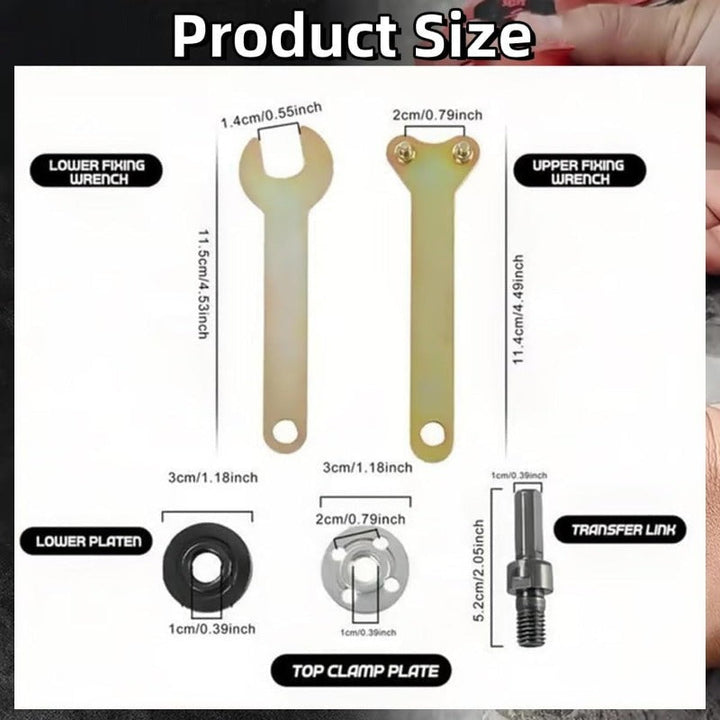 Bohr-zu-Schleifer-Adapter-Kit Karnz