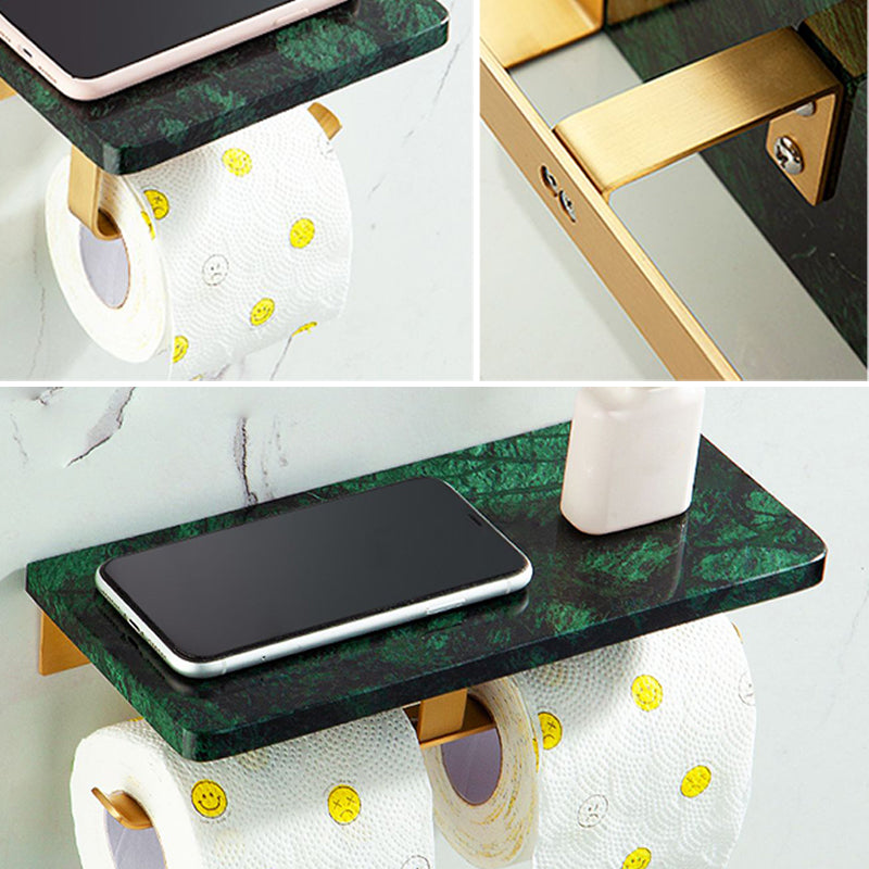 Golden Bath Hardware Set Messing & Marmor Badezimmer Zubehör Set