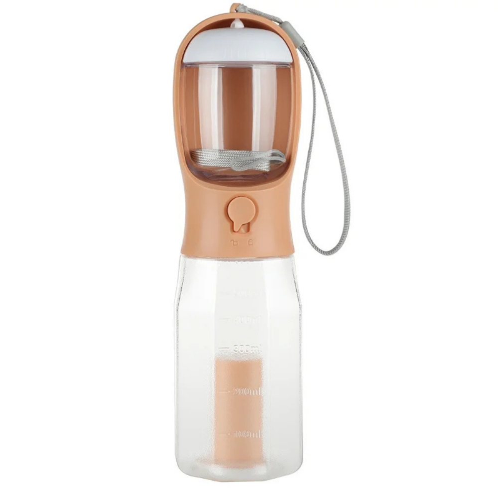 TrailBuddy™ – 3-in-1 Hunde-Trinkflasche mit Futterbox | Karnz
