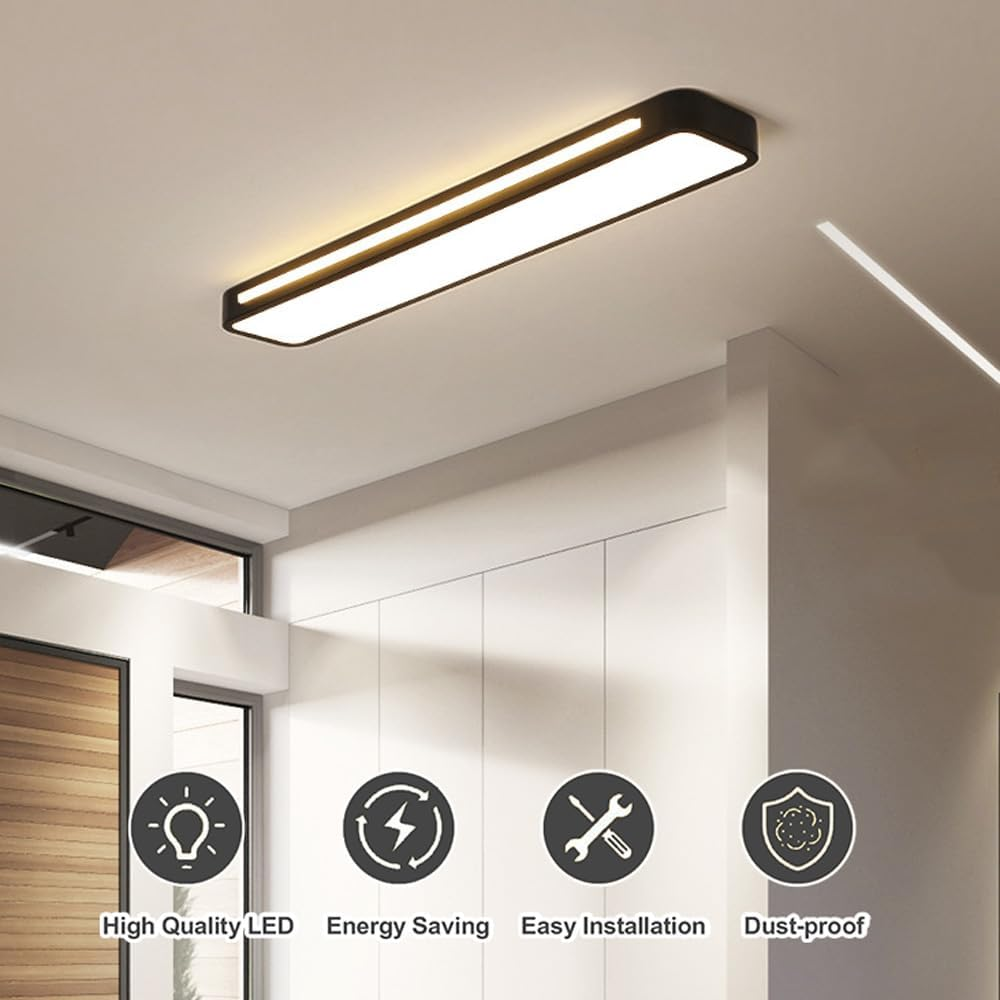 Nordische minimalistische lange LED-Deckenleuchte