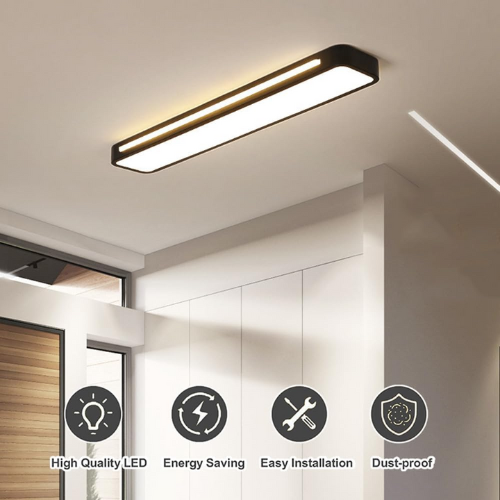 Nordische minimalistische lange LED-Deckenleuchte