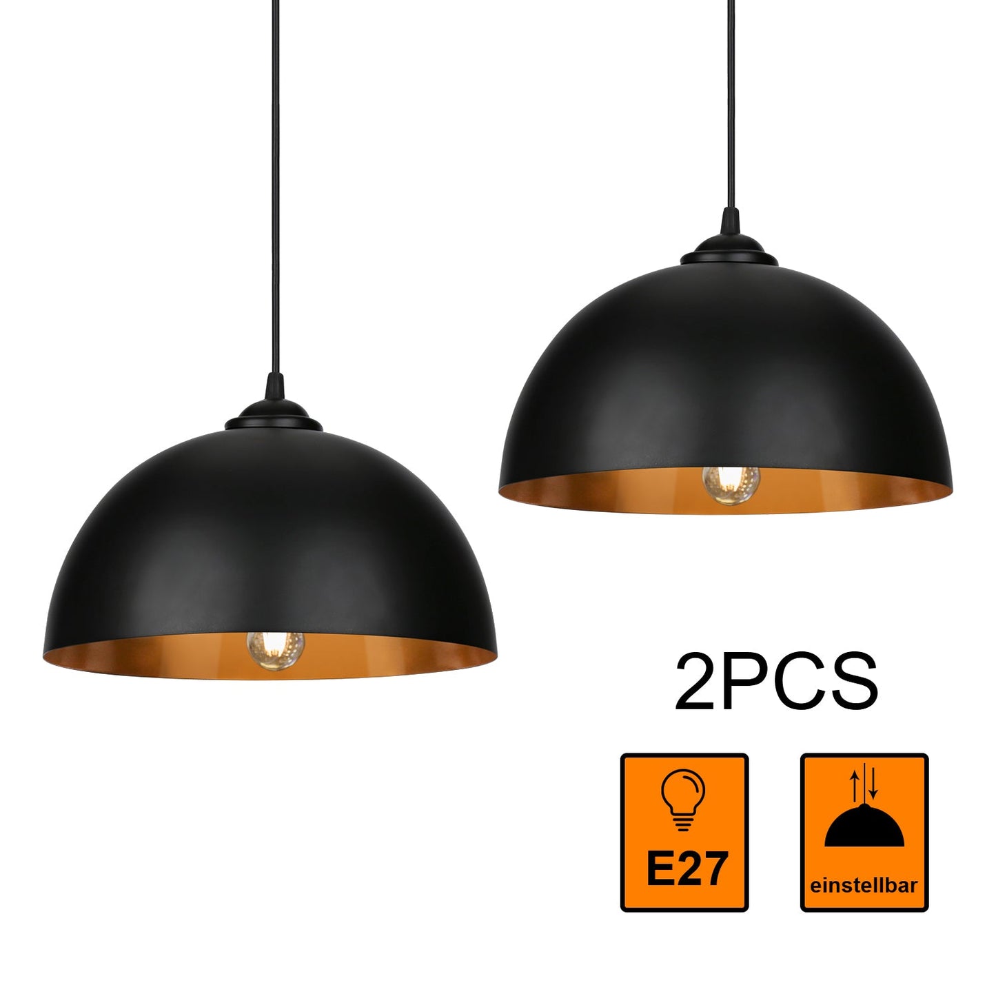 Retro Lampenschirm aus Metall 2 Stücke | Karnz