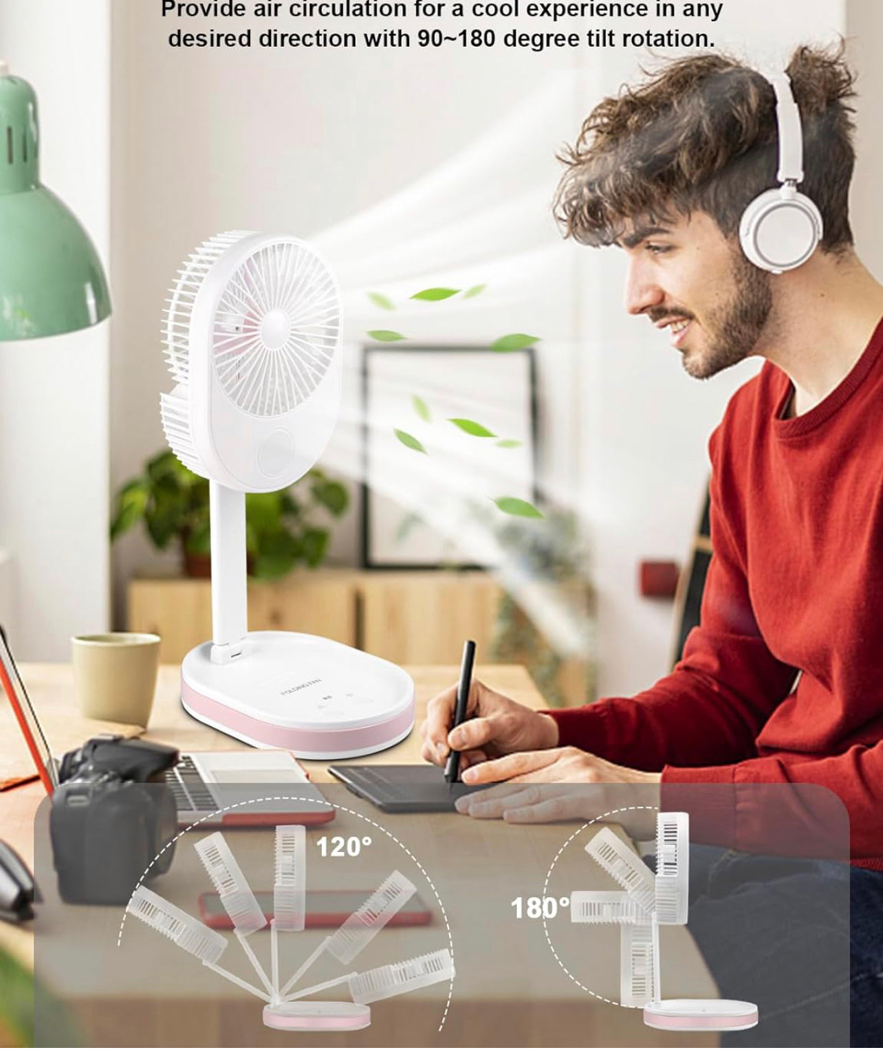 MULTIFUNKTIONALER FALTVENTILATOR MIT LICHT | Karnz