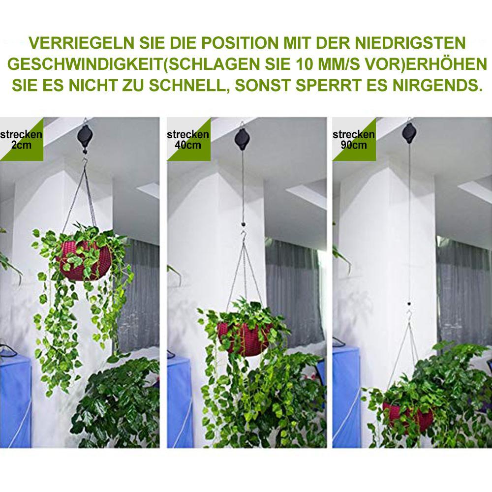 Einziehbarer Haken, Pflanze Seilzug für Garten Töpfe und Vogel-Feeder | Karnz