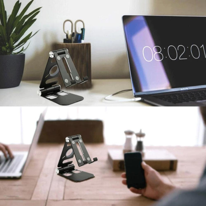 Multifunktionaler faltbarer Smartphone-Halter aus Aluminiumlegierung | Karnz