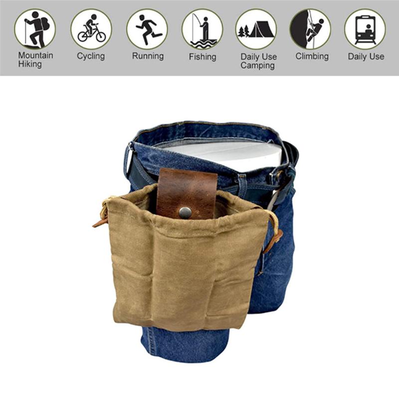 Dimoohome™ Leder- und Segeltuch-Buschcraft-Tasche | Karnz