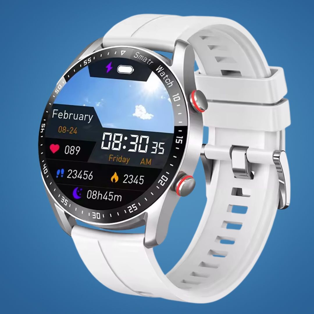 FitTrack | Nicht-invasive Fitness-Smartwatch - Verfolgt körperliche Aktivität - Herzfrequenz - Schlaf - Training - GPS-Benachrichtigungen - Wasserfest Karnz