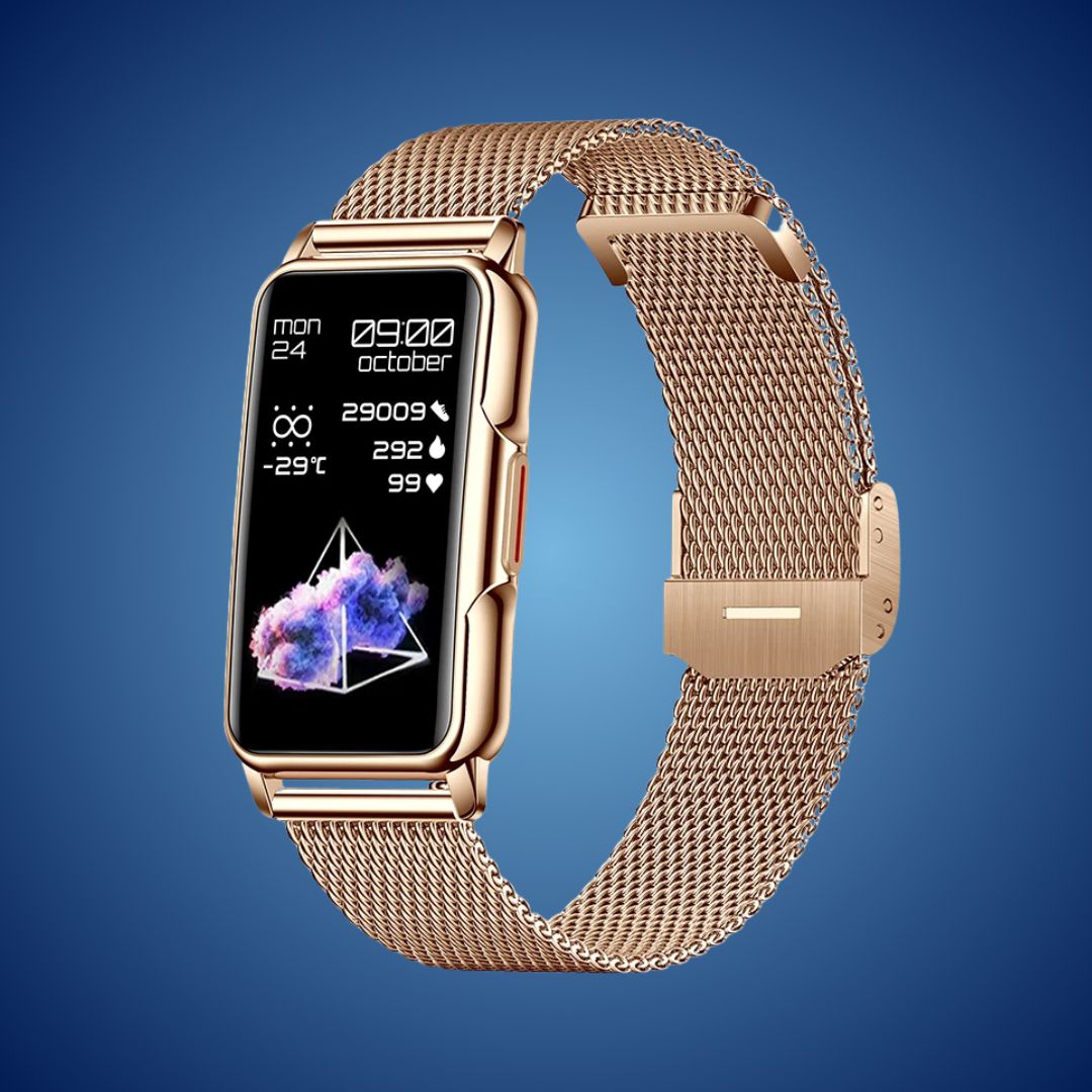 Elegante Smartwatch für den Alltag | Gesundheitsüberwachung - Langlebiges Design - Nahtlose ganztägige Konnektivität Karnz