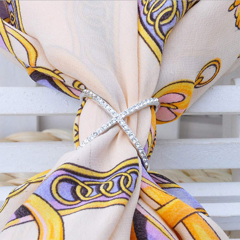 Schal Loop Ring Strass Eingebettet | Karnz