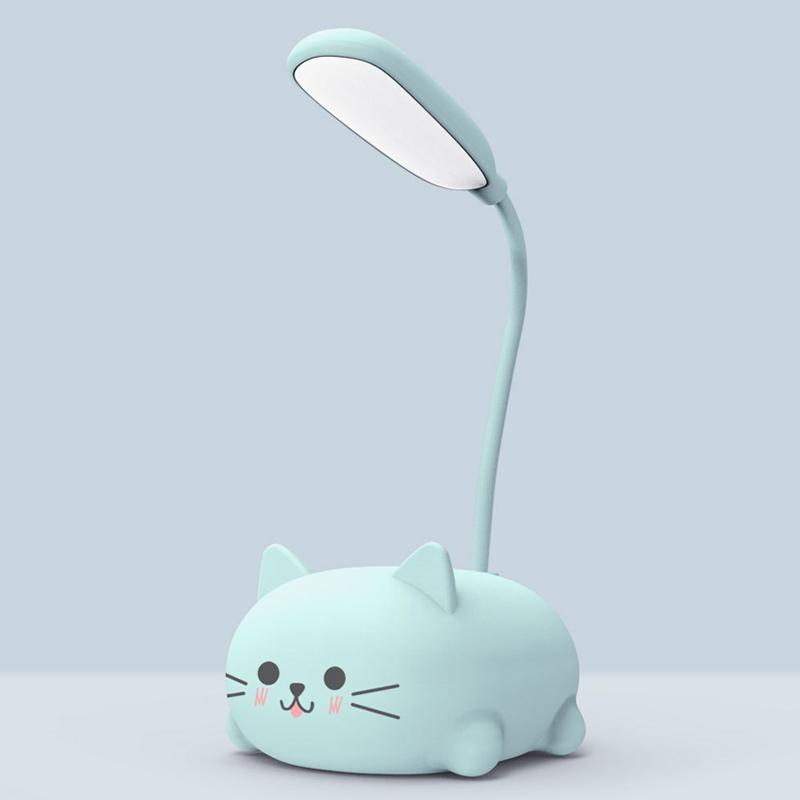 Mini Cartoon Cat LED Augen Schutz Leselampe USB Wiederaufladbare Schreibtischlampe | Karnz