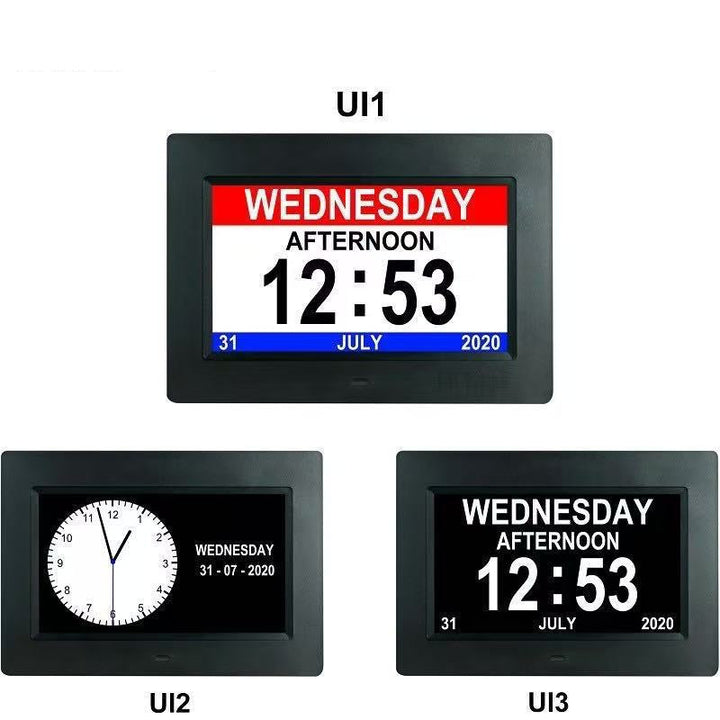 11,5-Zoll-Digitaluhr mit Kalender und 19 Erinnerungen – Claryon