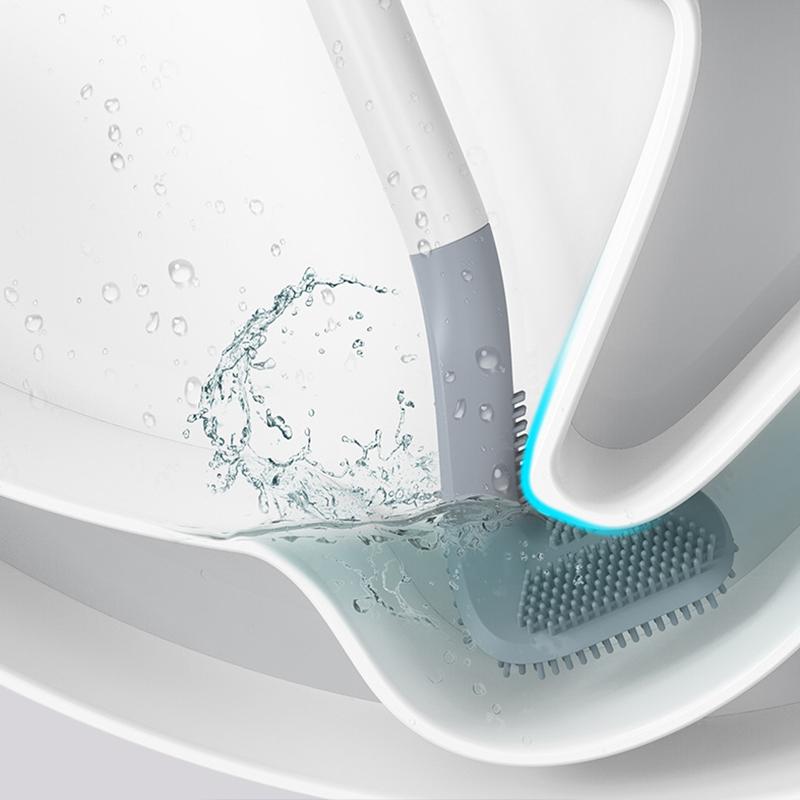 Langer Griff Flexibel Silikon Golf Toilettenbürste | Karnz