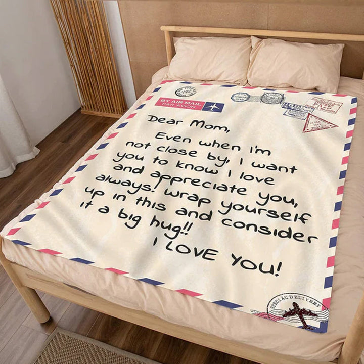 Brief Bedruckte Flanell Wurfdecke Geschenk für Mama | Karnz