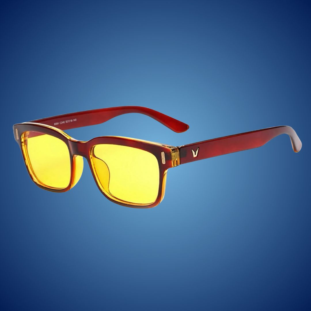 EyeShield Pro Blaulichtschutzbrille | Mit UV-Schutz - Reduziert Augenmüdigkeit - Verbessert die Schlafqualität - Lindert Augenmüdigkeit Karnz