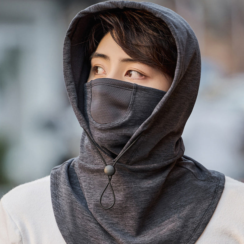 Hooded Face Mask mit Nackenwärmer zum Radfahren | Karnz
