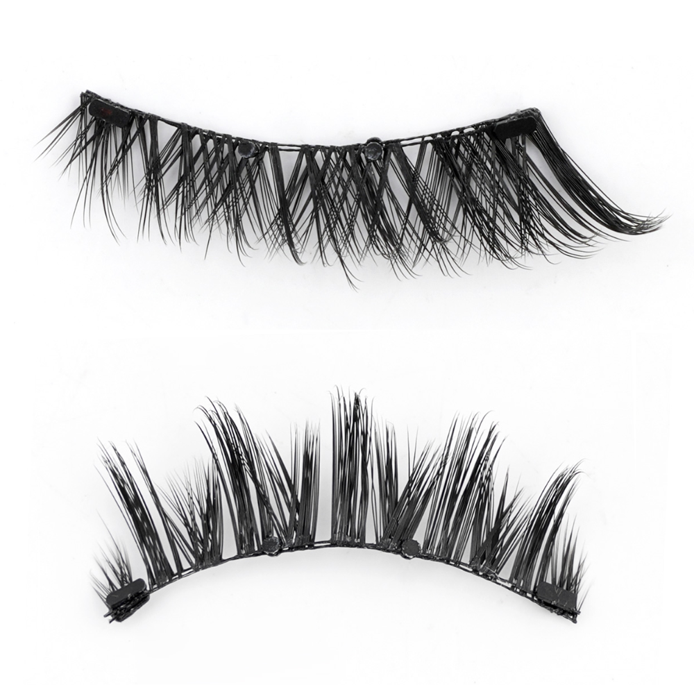 Karnz | Professional Magnet-Wimpern-Set | Kleberfrei & Wiederverwendbar | 3D-Volumen-Effekt | Inkl. Präzisions-Applikator | Wind- & Wasserfest | Hypoallergen