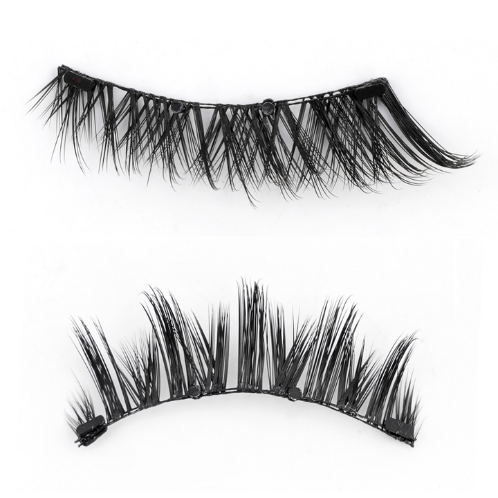 Karnz | Professional Magnet-Wimpern-Set | Kleberfrei & Wiederverwendbar | 3D-Volumen-Effekt | Inkl. Präzisions-Applikator | Wind- & Wasserfest | Hypoallergen