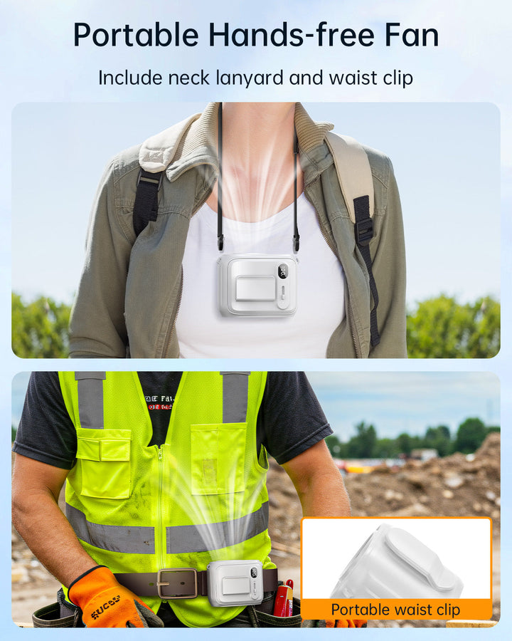 Taillenventilator Hände-frei persönlicher Nackenventilator für Outdoor-Camping | Karnz