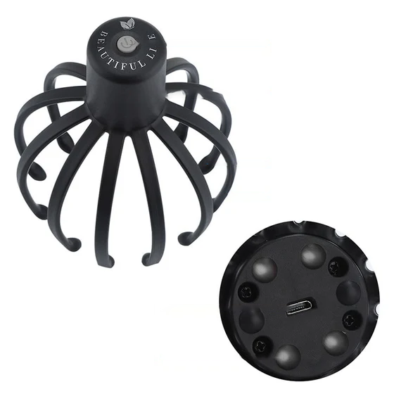 Kopfmassagegerät mit Oktopus-Motiv