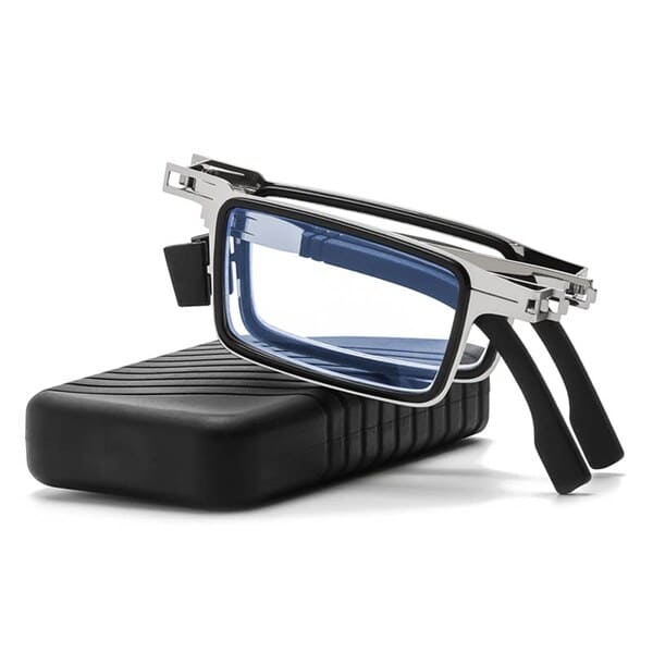 Blaulichtfilternde, schraubenlose, faltbare Lesebrille