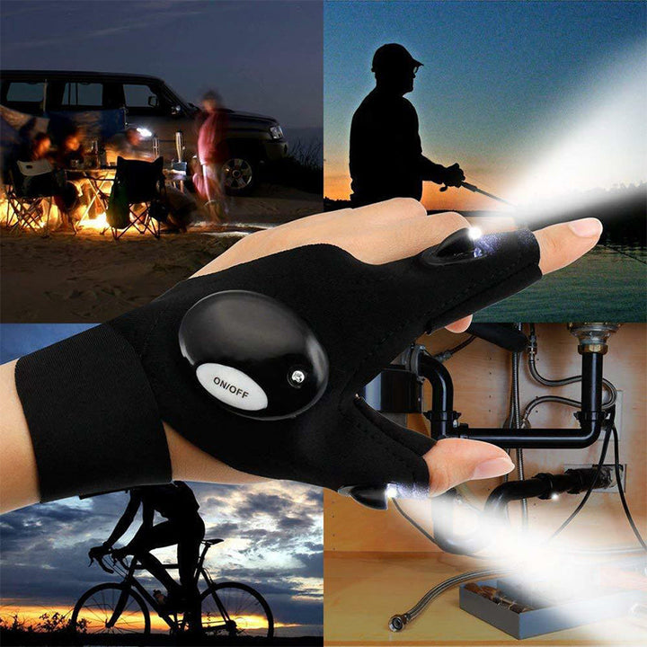 LED-Handschuhe mit wasserdichten Lichtern | Karnz
