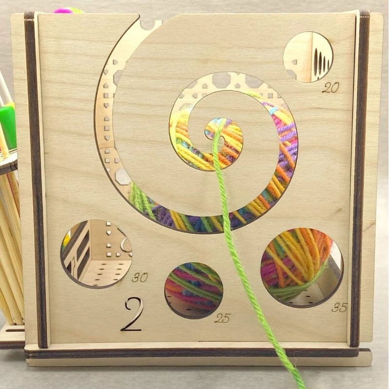 Holzschüssel All-in-One – Multifunktionales Strickwerkzeug | Karnz