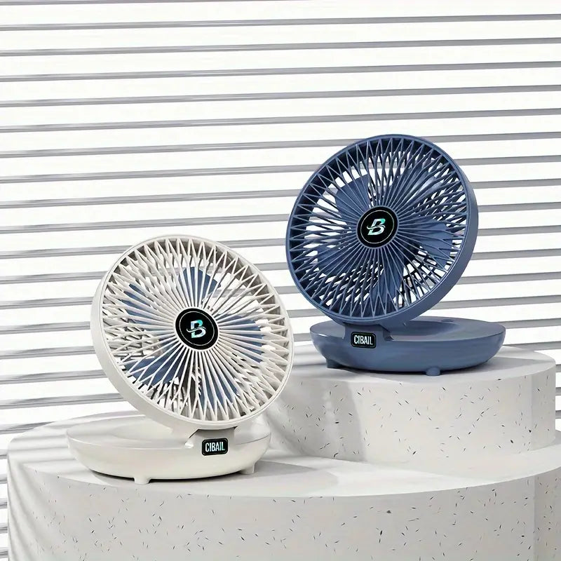 Tragbarer Wandventilator | Multifunktional, USB-Akku und flüsterleise für Zuhause, Büro und den Außenbereich | Karnz
