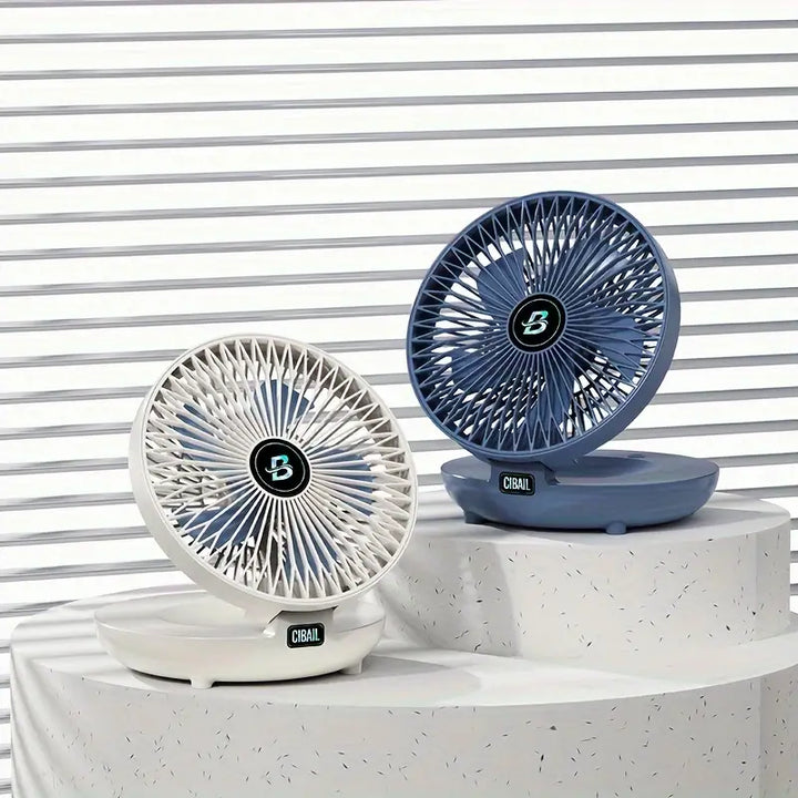 Tragbarer Wandventilator | Multifunktional, USB-Akku und flüsterleise für Zuhause, Büro und den Außenbereich | Karnz