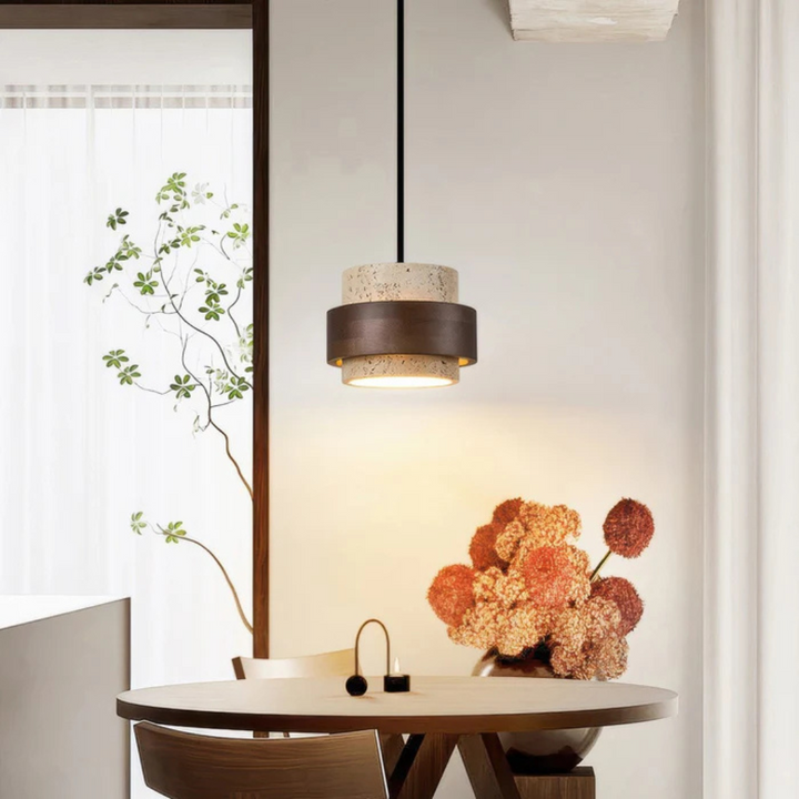 Karnz | Elegante Wabi Sabi Stil Pendelleuchte für moderne Interieurs
