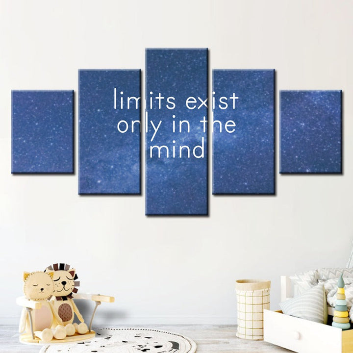 5-teilige Galaxy-Motivation - Leinwand Wand Kunst Malerei