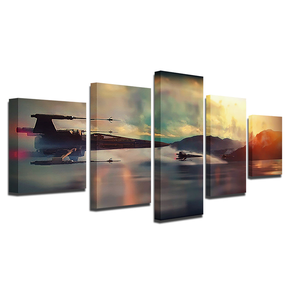 Bunte Flight 5 Stück - Leinwand Wandkunst Gemälde