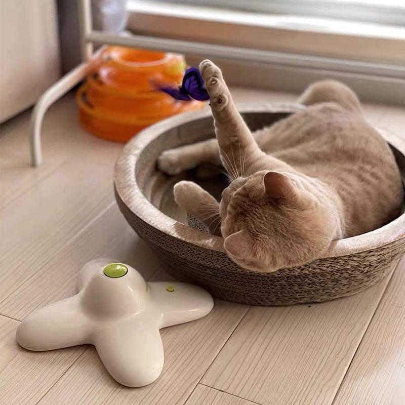 Automatisches Schmetterlings-Katzenspielzeug