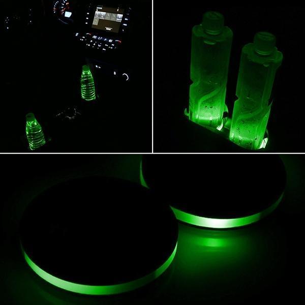 Karnz | Solarbetriebene LED-Autobecherhalterlichter (2er-Pack)