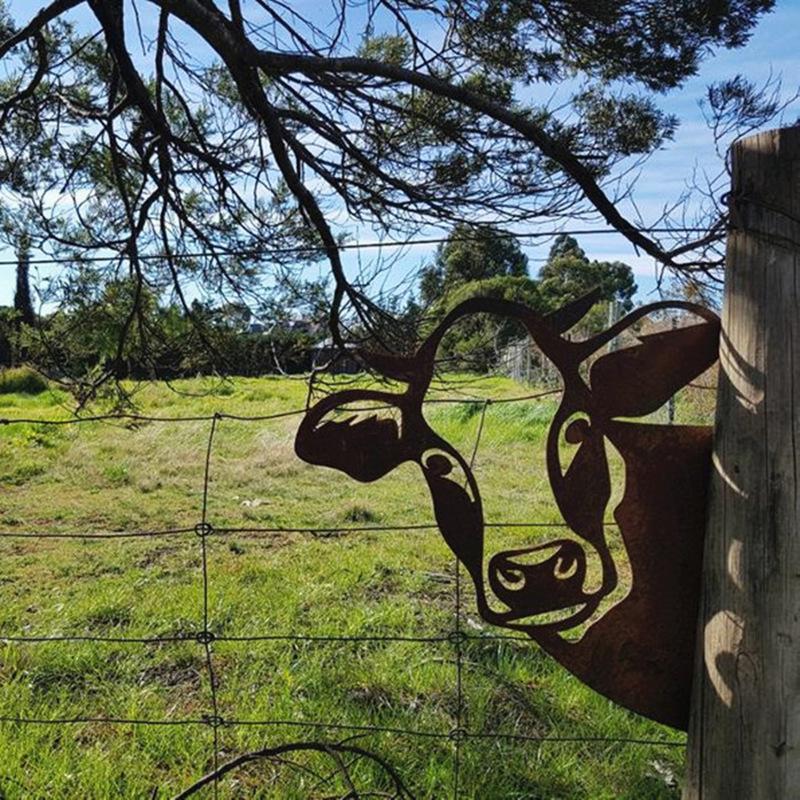 Outdoor Garten Bauernhof Spionierende Ziege Metall Kunstwerk Innen Deko | Karnz