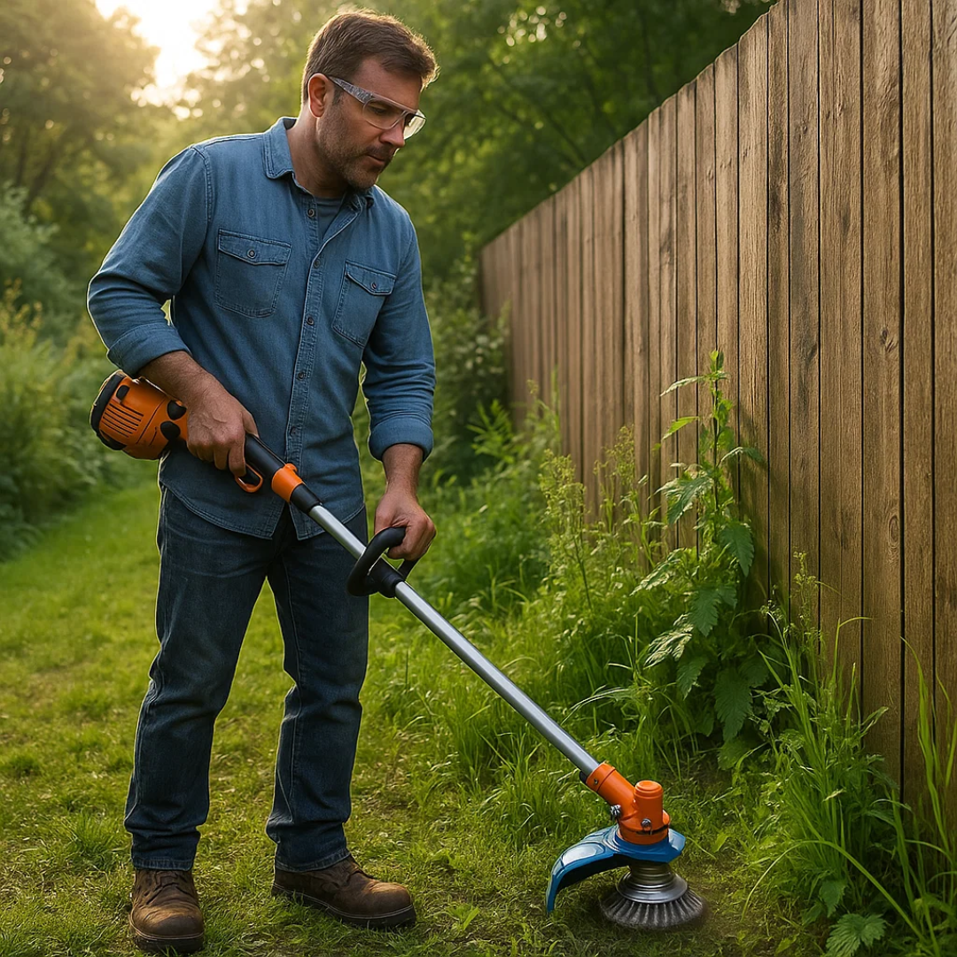 GrassCut TurboHead – Universelle 6-Klingen Unkrautbürste für Trimmer | Karnz